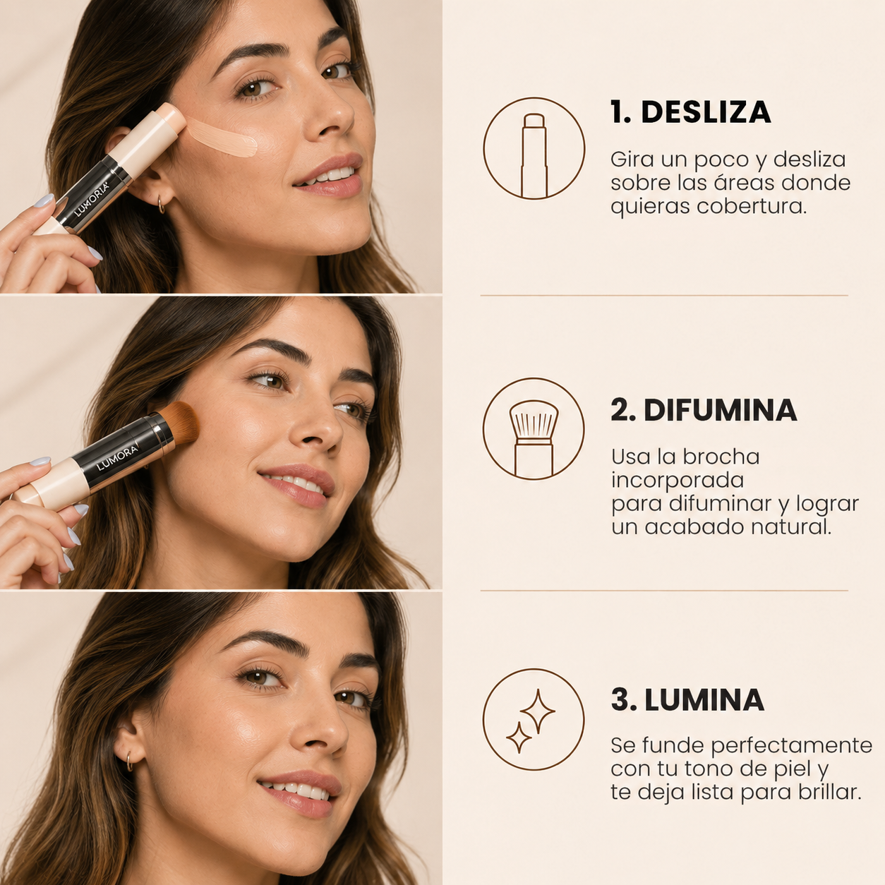 LUMORIA™ | Base en Stick que se Adapta a Tu Piel