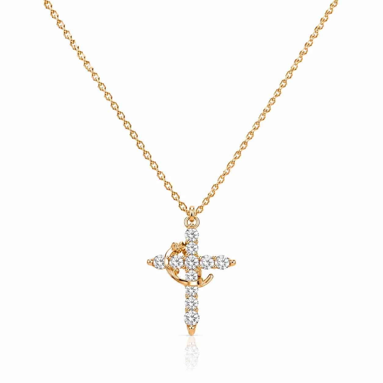 Collar Cruz & Corona - Elegancia con Significado