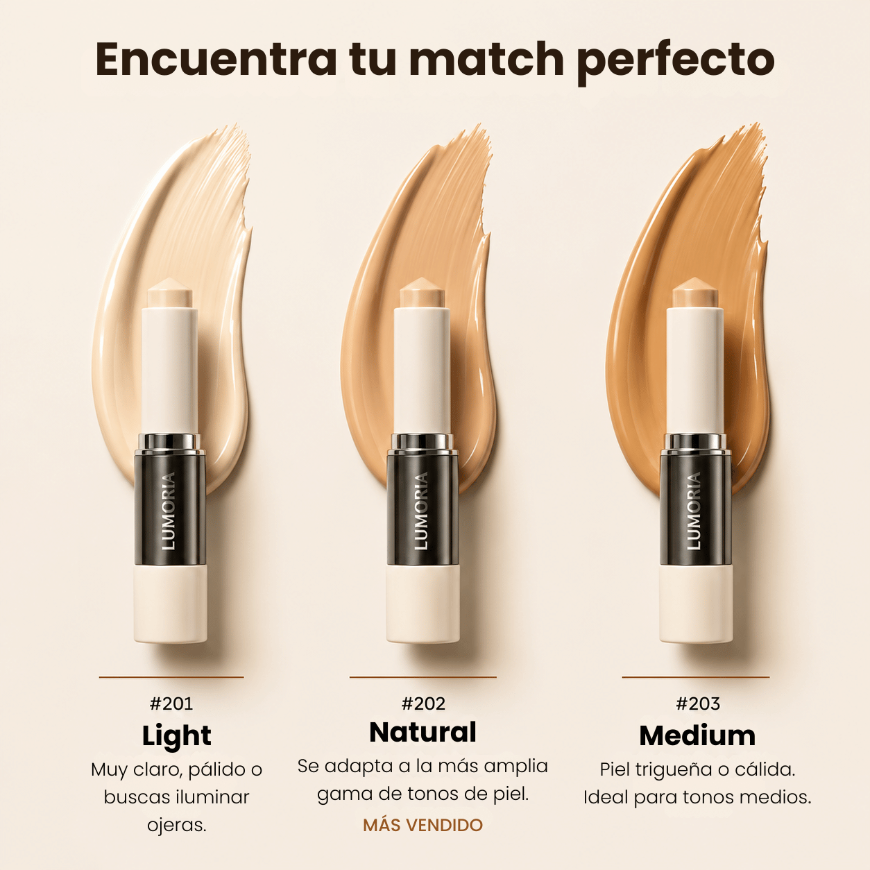 LUMORIA™ | Base en Stick que se Adapta a Tu Piel