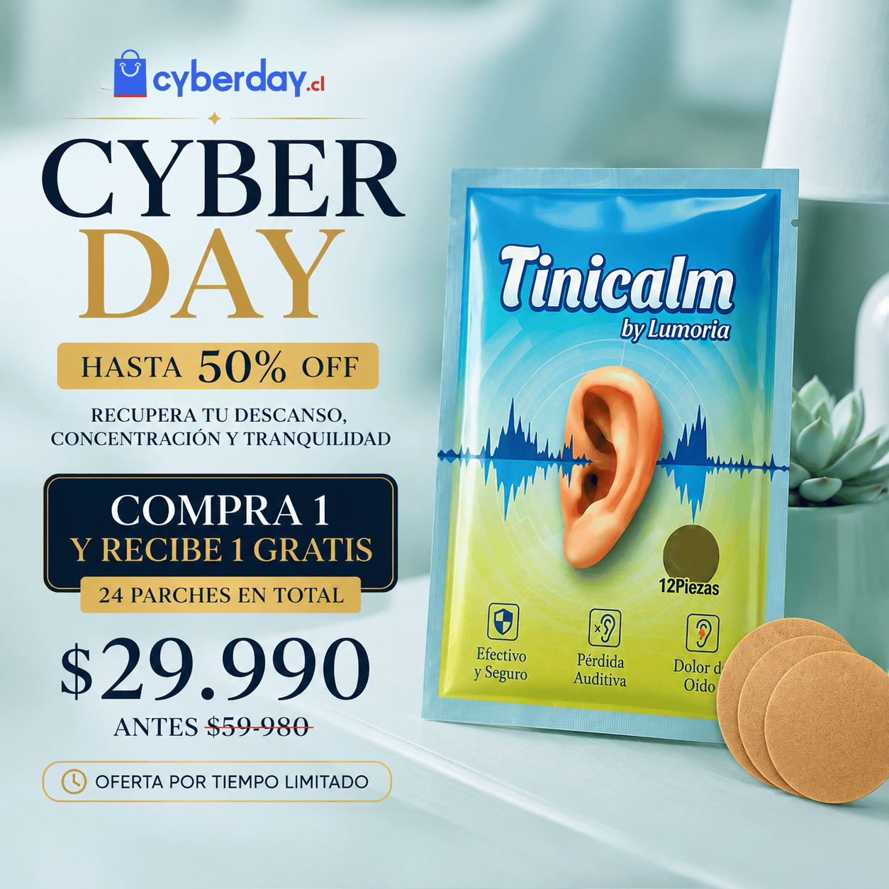 TiniCalm™ | Recupera el silencio, la concentración y el descanso sin zumbidos
